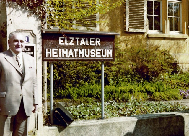 Hermann Rambach vor dem Elztler Heimatmuseum.   | Foto: privat