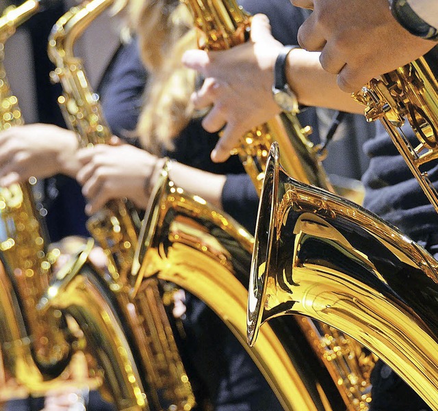Saxophone sind beim MV Rickenbach auch zu hren.  | Foto: blum