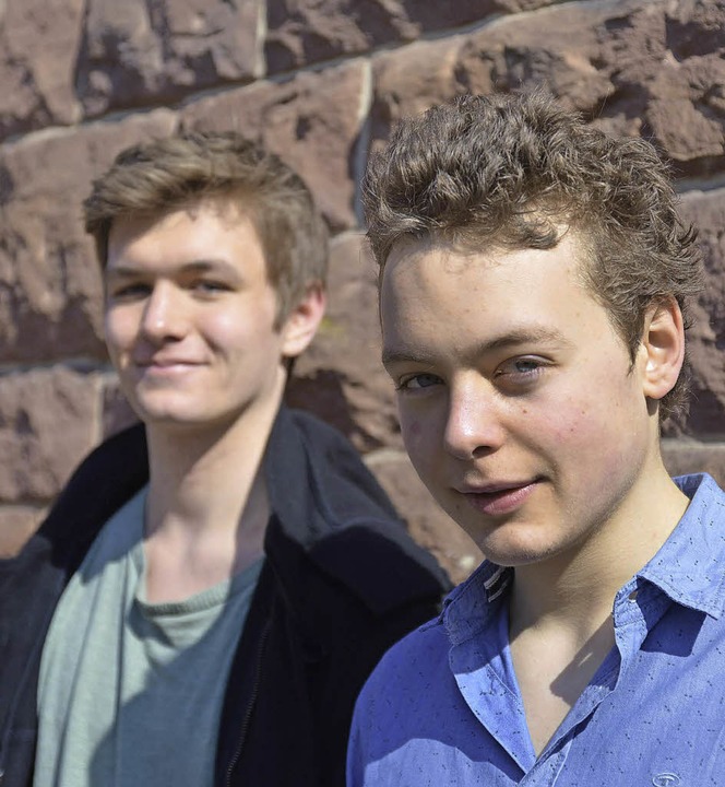 Preistrger: David Heger (links) und Malte Weber   | Foto: privat