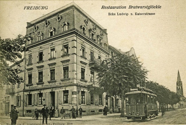 Fein aufgestellt hat man sich 1907 bei...;Restauration Bratwurstglckle&#8220;.  | Foto: Archiv Manfred Gallo