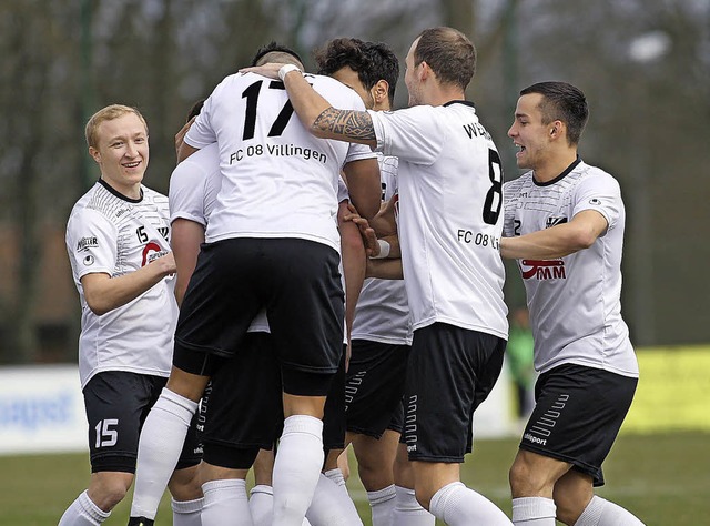 Da gab es noch Hoffnung: Die Villinger...nften Minute die 1:0-Fhrung erzielte.  | Foto: reinhardt