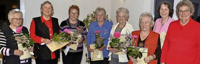 Kiechlinsbergen. Die bei Generalversam...tter die ebenfallss geehrt worden ist.  | Foto: Roland Vitt