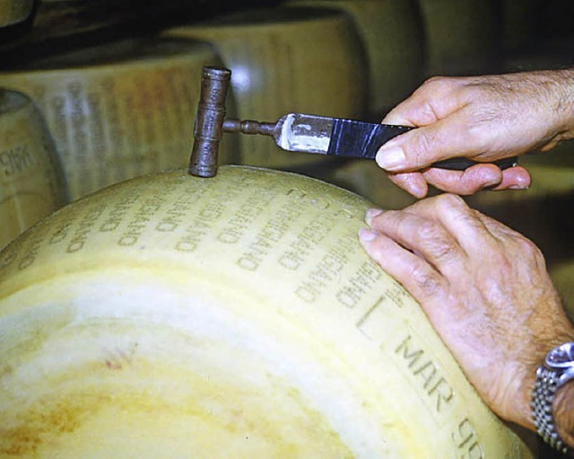 Erfolgreiches italienisches Milchprodukt: Parmesan  | Foto: DPA