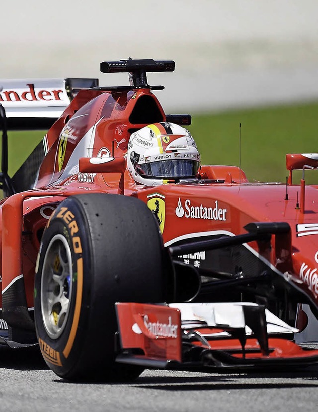Machten in Sepang den Unterschied aus: die Reifen an Sebastian Vettels Ferrari  | Foto: afp