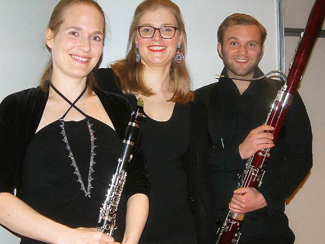 Das Trio (von links) Antonia Lorenz, Isabel von Bernstorff und Philipp Zeller  | Foto: Roswitha Frey