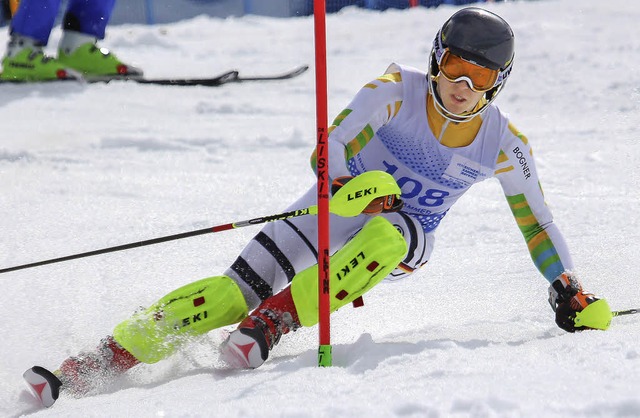 Letzter Auftritt des Winters: Sion Dem...en Platz und wurde Siebter im Slalom.   | Foto: Martin siegmund