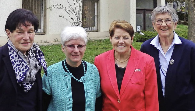 Marliese Krawitz, Liesel Peppmller, M...ch und Margarete Schrder (von links)   | Foto: Johanna Hoegg