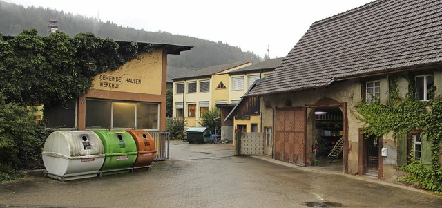 Der Werkhof in Hausen braucht laut Br...Martin Bhler einen anderen Standort.   | Foto: anja bertsch