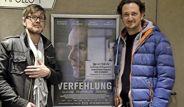 Regisseur Gerd Schneider (links) und Schauspieler Jan Messutat   | Foto: frank zimmermann