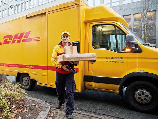 Heute mal keine Pakete?  Beschftigte ...etzentren der Deutschen Post streiken.  | Foto: dpa