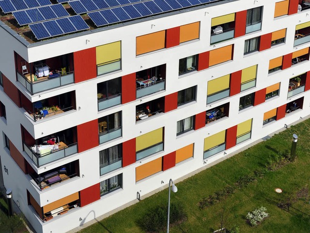 Ein Haus der Freiburger Stadtbau in der Haslacher Strae.  | Foto: Thomas Kunz