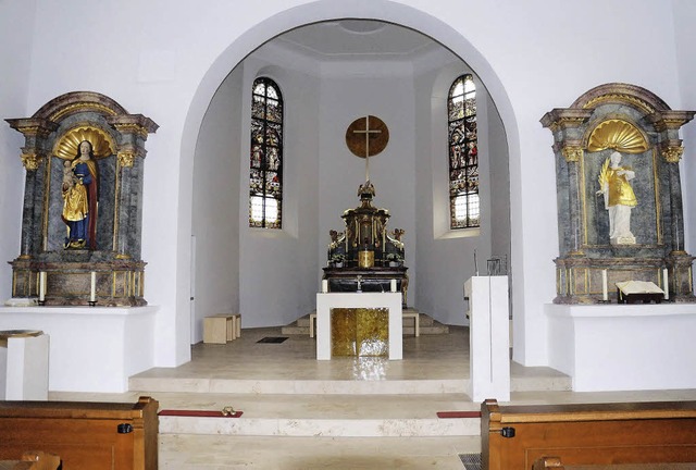 Der neu gestaltete Altarraum der St. Stephanskirche in Oberrimsingen   | Foto: Privat