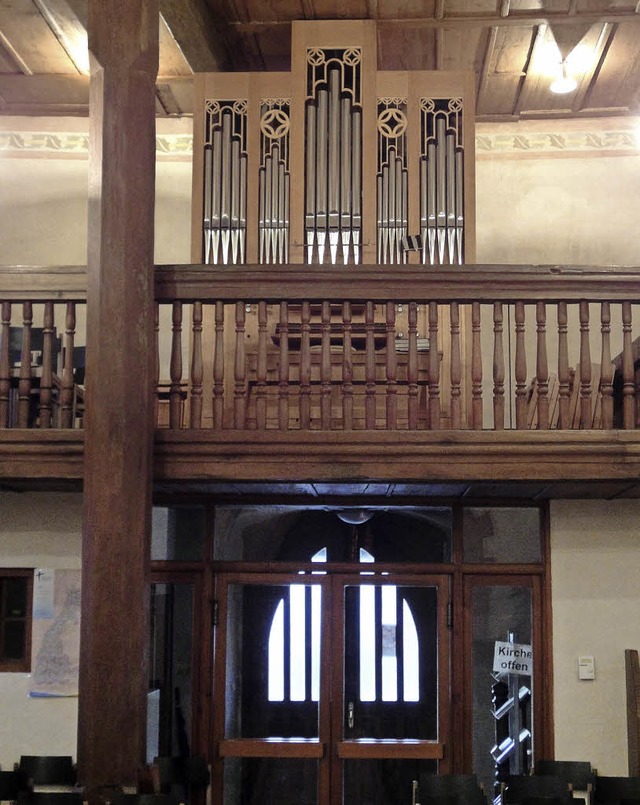 2006 wurde die Orgel in der evangelisc...t, nun ist sie von Schimmel befallen.   | Foto: Silke Hartenstein