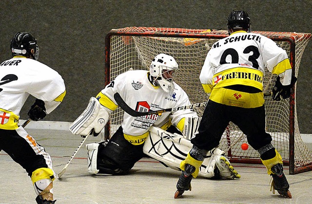 Als Torverhinderer gefragt: Heiko Hall...er Backup auf der Torhterposition.     | Foto: Seeger