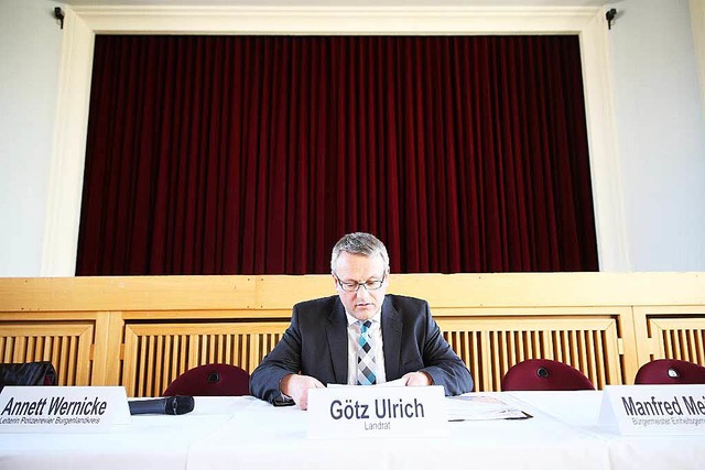 Der CDU-Politiker Gtz Ulrich wird nac...s Flchtlingsheim in Trglitz bedroht.  | Foto: dpa