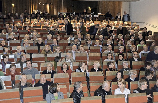 Die Kandidatenvorstellung vor der Brg... Kurhaus Badenweiler war gut besucht.   | Foto: sigrid umiger