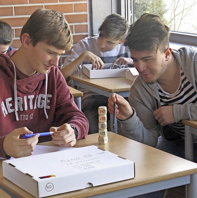 So kann man Mathe mal wirklich begreifen.   | Foto:  Klaus-Rettberg