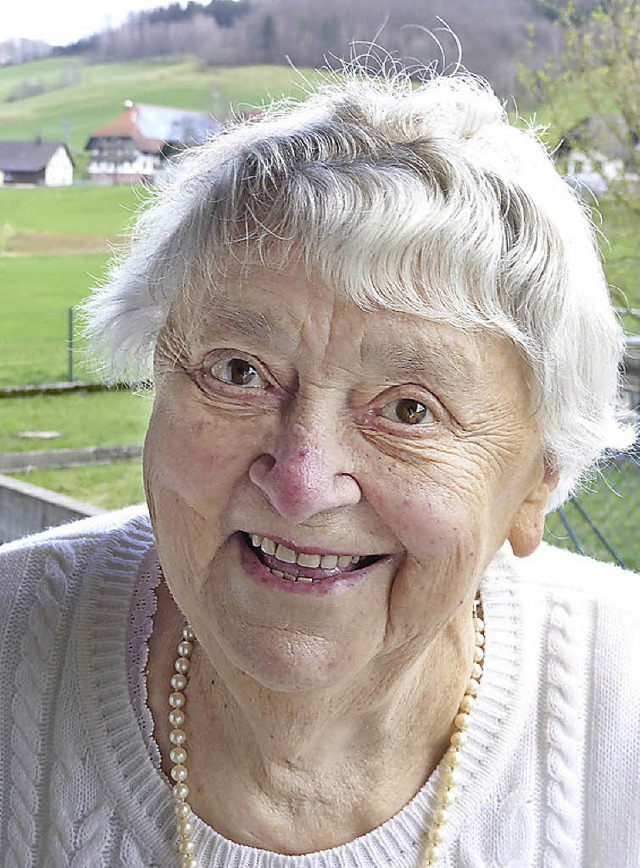 Frieda Holzer wird heute in Oberprechtal 90.   | Foto: Roland gutjahr