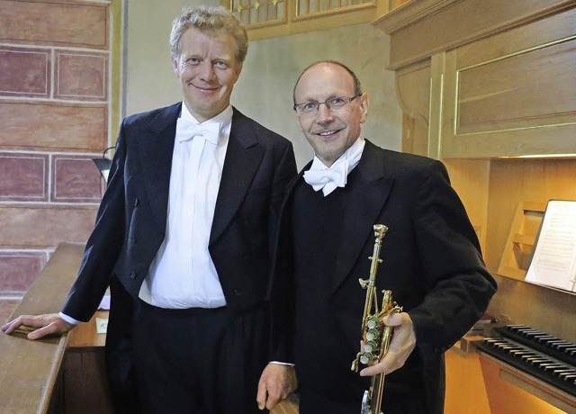 Ein geniales Duo: Paul Theis (links) und Bernhard Kratzer   | Foto: dorothee philipp