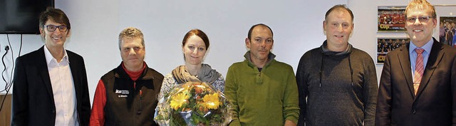 Fr langjhrige Betriebszugehrigkeit ...d Adler und Brgermeister Harald Lotis  | Foto: Christiane Franz