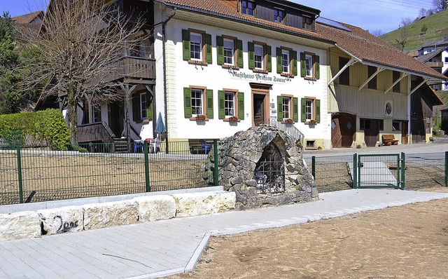 Der im Bau befindliche Kinderspielplatz in Riedichen.  | Foto: Paul Berger