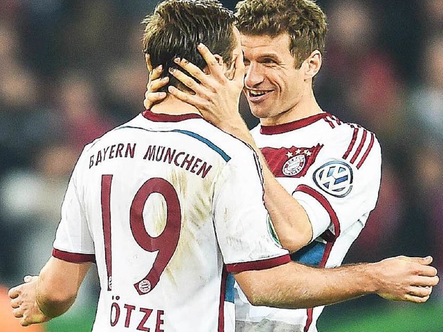 Die Bayern zittert sich ins Halbfinale.  | Foto: dpa
