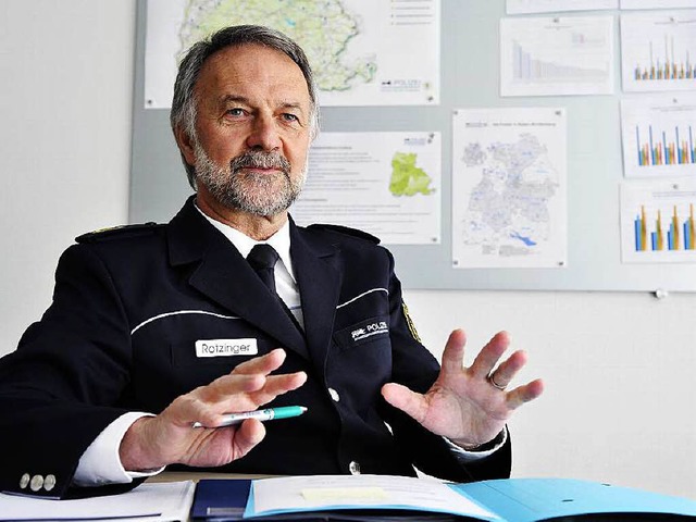 Bernhard Rotzinger, Leiter des Polizeiprsidiums Freiburg, warnt vor Angstmache.  | Foto: Thomas Kunz