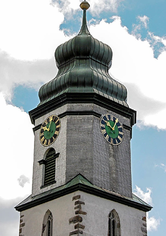 37530 Euro flieen aus dem Denkmaltopf...turms der Pfarrkirche in Grafenhausen.  | Foto: Seifried