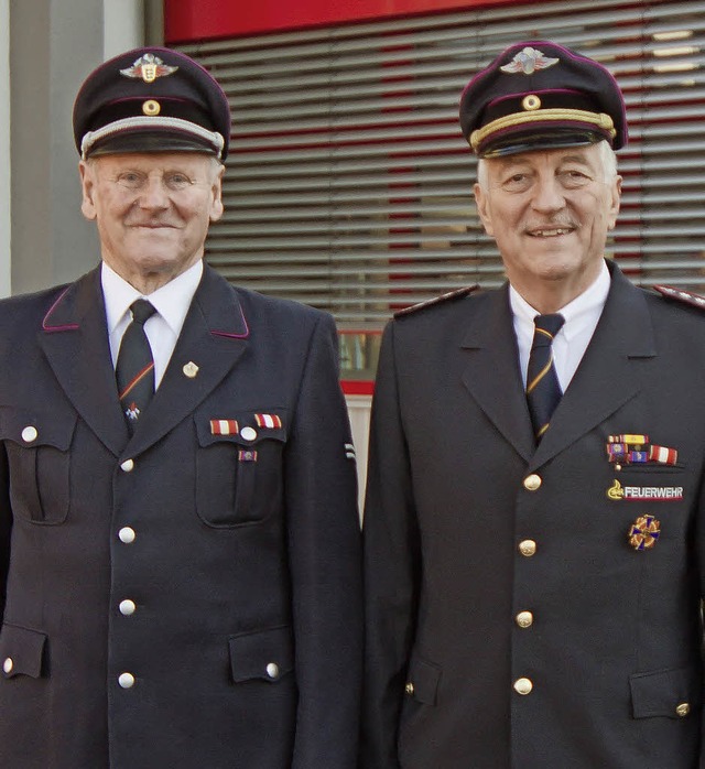 Willi Nageleisen (links) und Karlhubert Dischinger    | Foto: Michael nageleisen