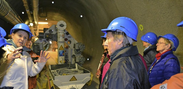 CDU-Senioren aus Zell bei ihrem Besuch im schweizerischen Felslabor Mont Terri   | Foto: Paul Berger