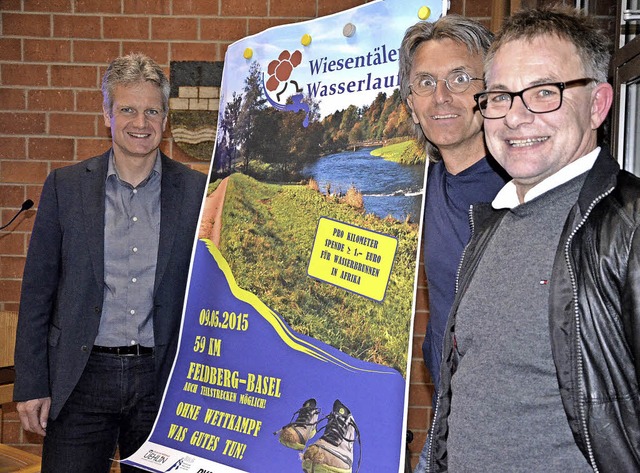 Werben fr den 2. Wiesentler Wasserla...hig , Jrgen Wetzel und Richard Renz.   | Foto: Martina Proprenter