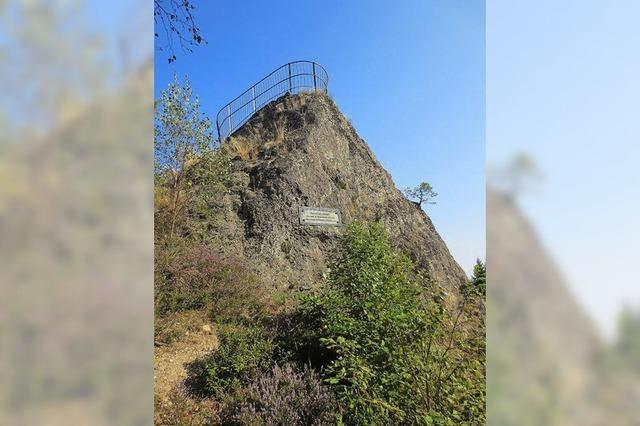 Spannende Erzhltour zum Huberfelsen