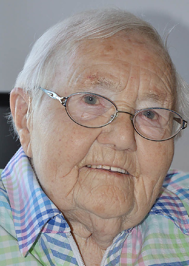 Hannelore Wolf feierte den 90. Geburtstag.   | Foto: Georg Diehl