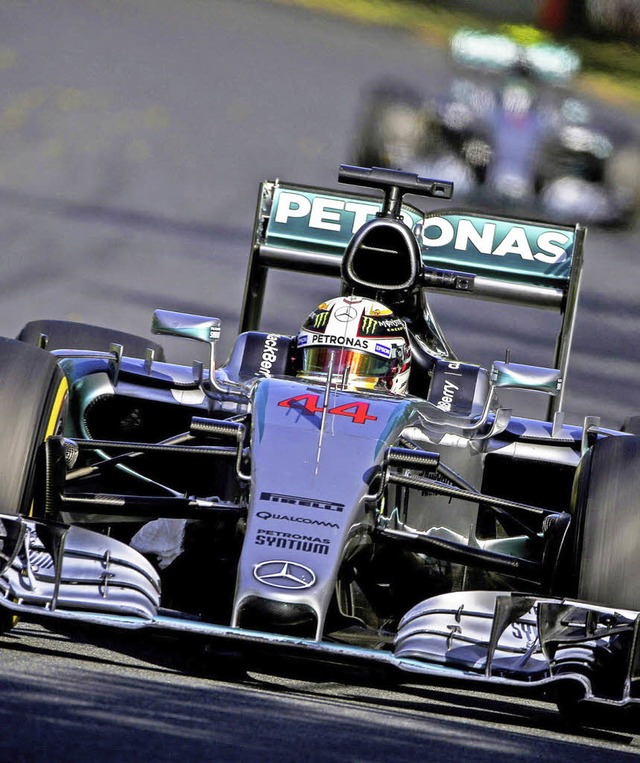 Vornwegfahrer: Lewis Hamilton  | Foto: dpa