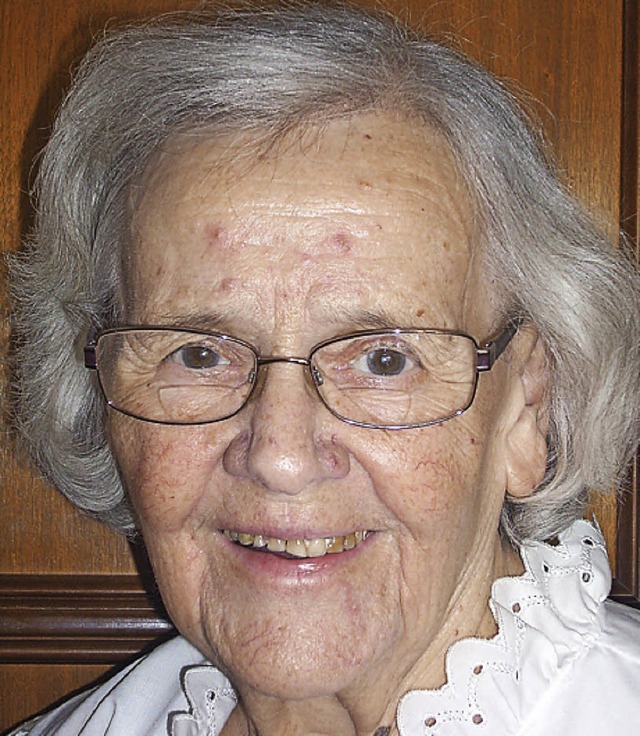 Hildegard Jrger feiert heute ihren 85. Geburtstag.  | Foto: IB