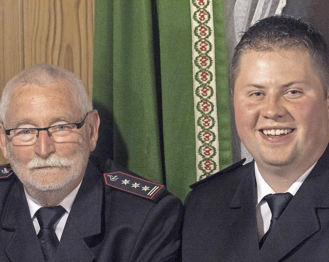 Jochen Borrmann und   sein Nachfolger Markus Lffler.   | Foto: M. Hannig