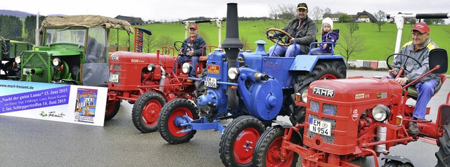 Die Freimter Traktorfreunde rsten si...und zeigen schon mal ein bisschen was.  | Foto: Dieter Erggelet