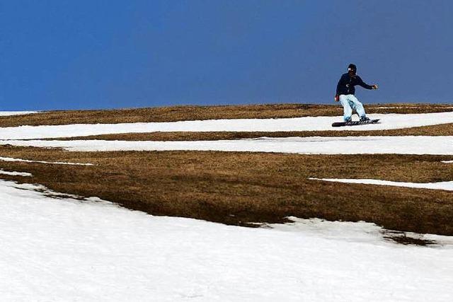 Skisaison auf dem Feldberg endet – mehr als 10 Grad