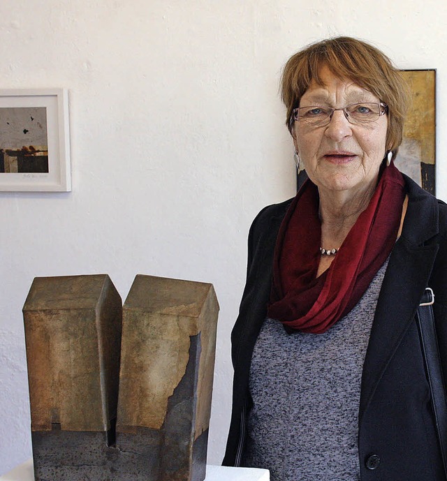 Gerda Bier stellt ihre Kunst bis 3. Mai in Bahlingen aus.   | Foto: Ch. Franz