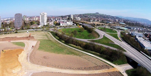 Am Verkehrsknoten B36/B415 und B3 erre...r ein Tempolimit erforderliche Grenze.  | Foto: CHRISTOPH BREITHAUPT