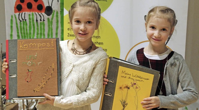Fr ihre Naturtagebcher wurden Myriam...eim mit ersten Preisen ausgezeichnet.   | Foto: Jochen Mack