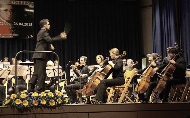 Gunnar Persicke dirigierte beim 20. Mozartfest die Camerata academica Freiburg.  | Foto: Hans Jrgen Kugler