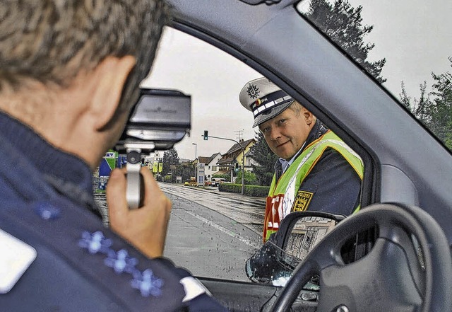 Die Polizei ist bereit: am Donnerstag wird geblitzt  | Foto: Susann Klatt-D&#8217;Souza