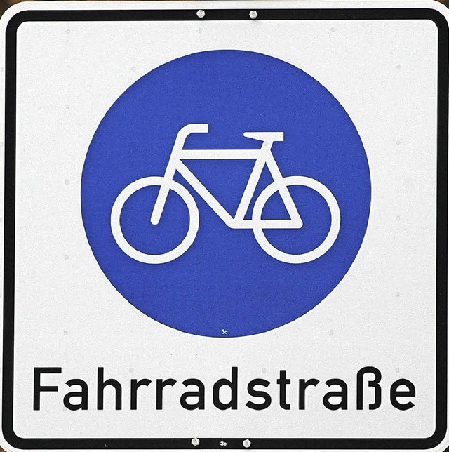 Fahrradstraen soll es knftig auch in Weil  geben.   | Foto: Ingo Schneider