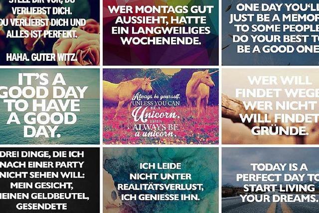 Visual-Statements – Ein Freiburger entwirft Bildbotschaften fr Facebook