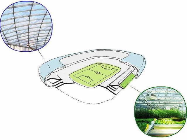 So knnte die Fuballfarm funktioniere...rigenergie-Gewchshaus genutzt werden.  | Foto: Fuballfarm