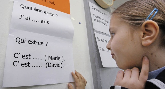 Franzsischunterricht ist knftig nich...ie bisher; zumindest in der 5. Klasse   | Foto: dpa