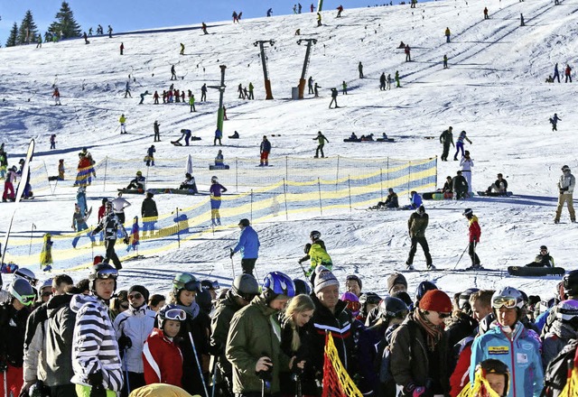 5,6 Millionen Befrderungen sowie 7,3 ...n des Skiwinters 2014/15 am Feldberg.   | Foto: Joachim Hahne