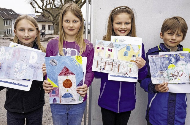 Verbunden mit dem Stadtplan war ein Ma... schmcken den neuen Kinderstadtplan.   | Foto: Freudig