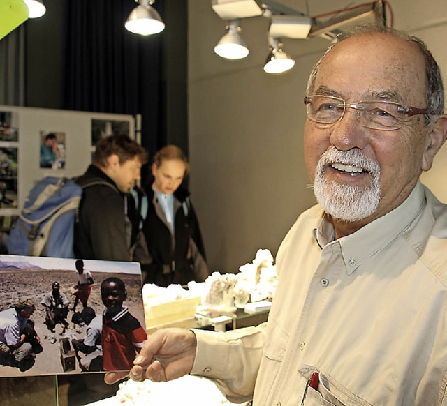 Wer Mineralien sammelt, hat spannende ...hten zu erzhlen, so wie Stefan Knig.  | Foto: Babette Staiger